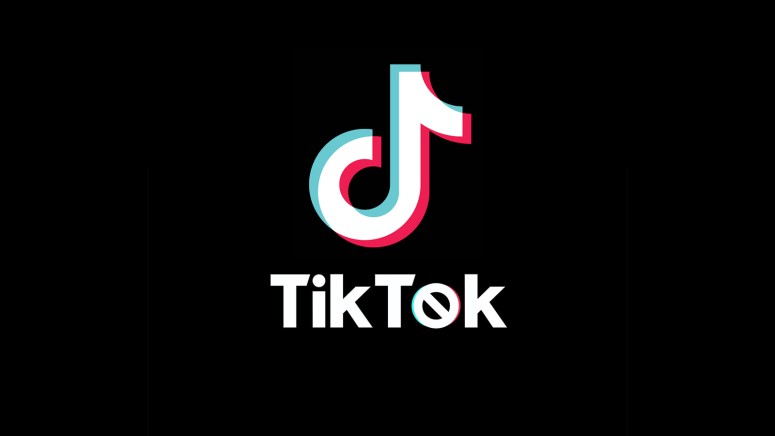 TikTok logo with "O" depicting a stop sign