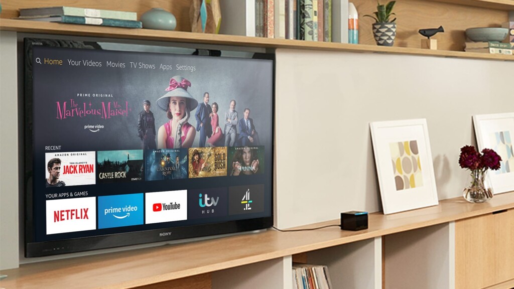 TV showing Prime Video home screen