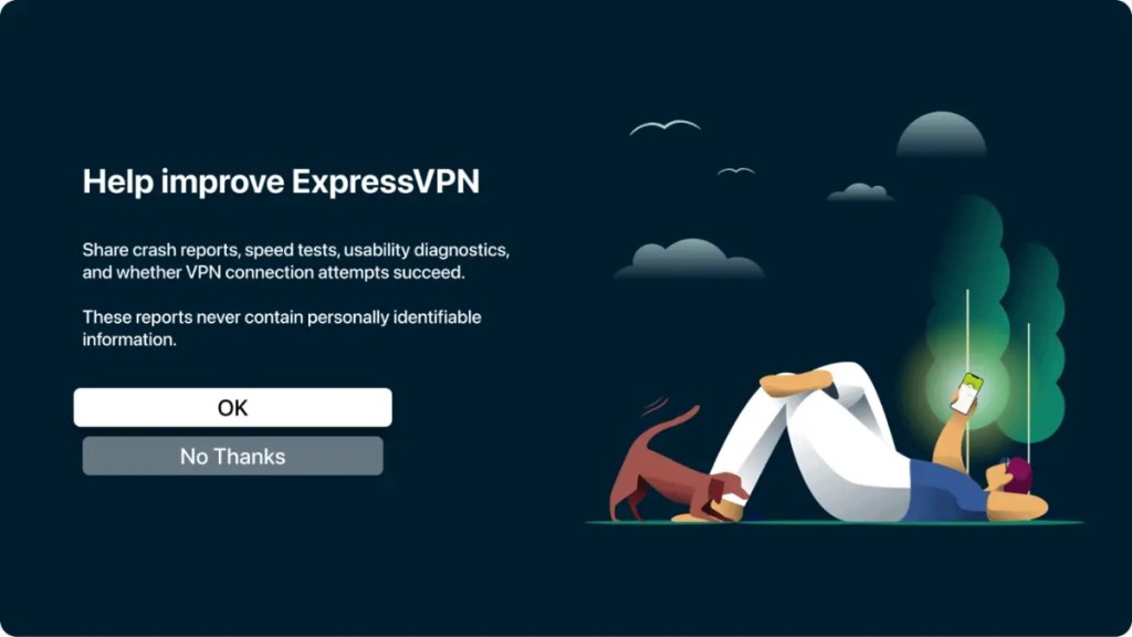 ExpressVPN Anonymous Analytics on Apple TV